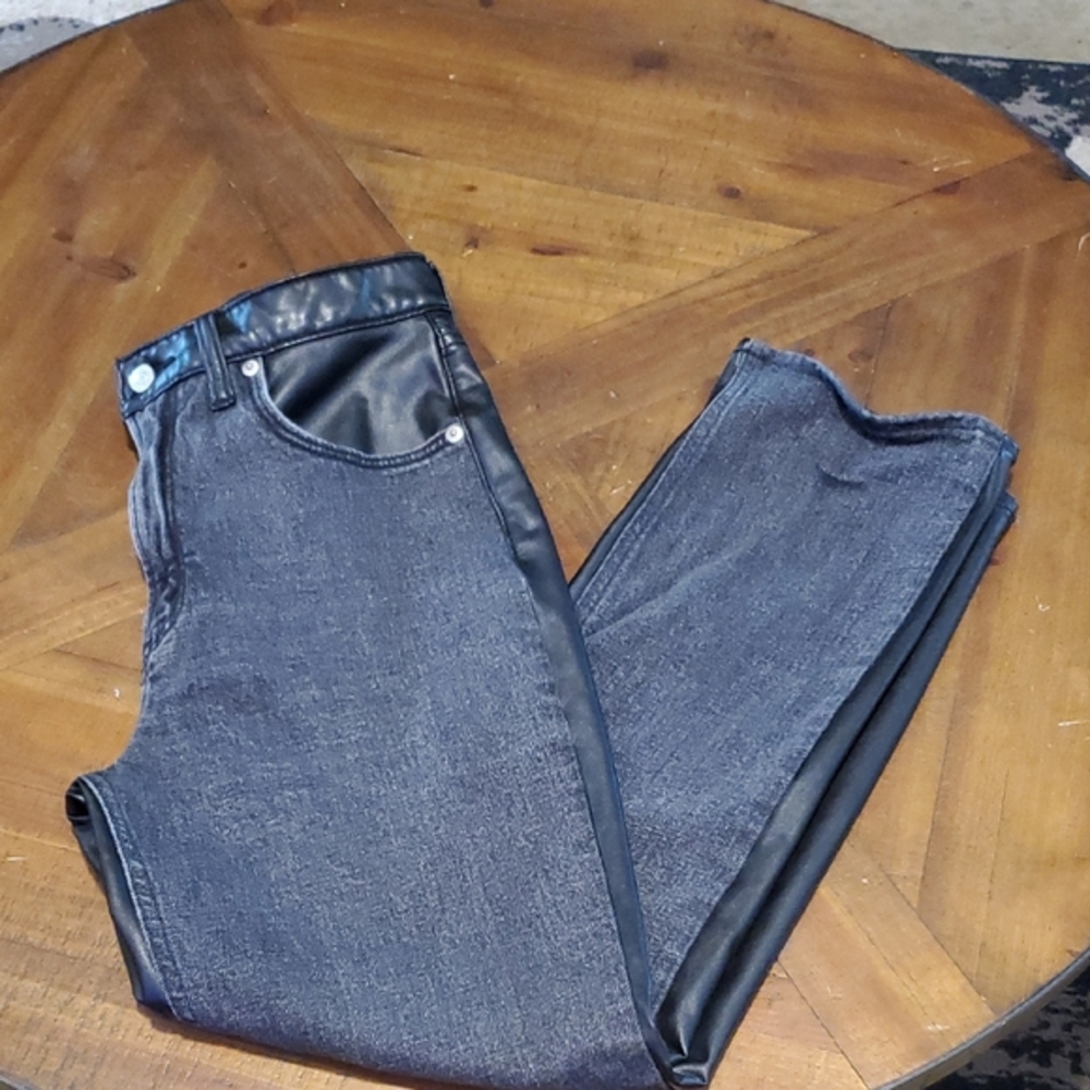 Abercrombie & Fitch Women's Dark Gray High Rise Jeans